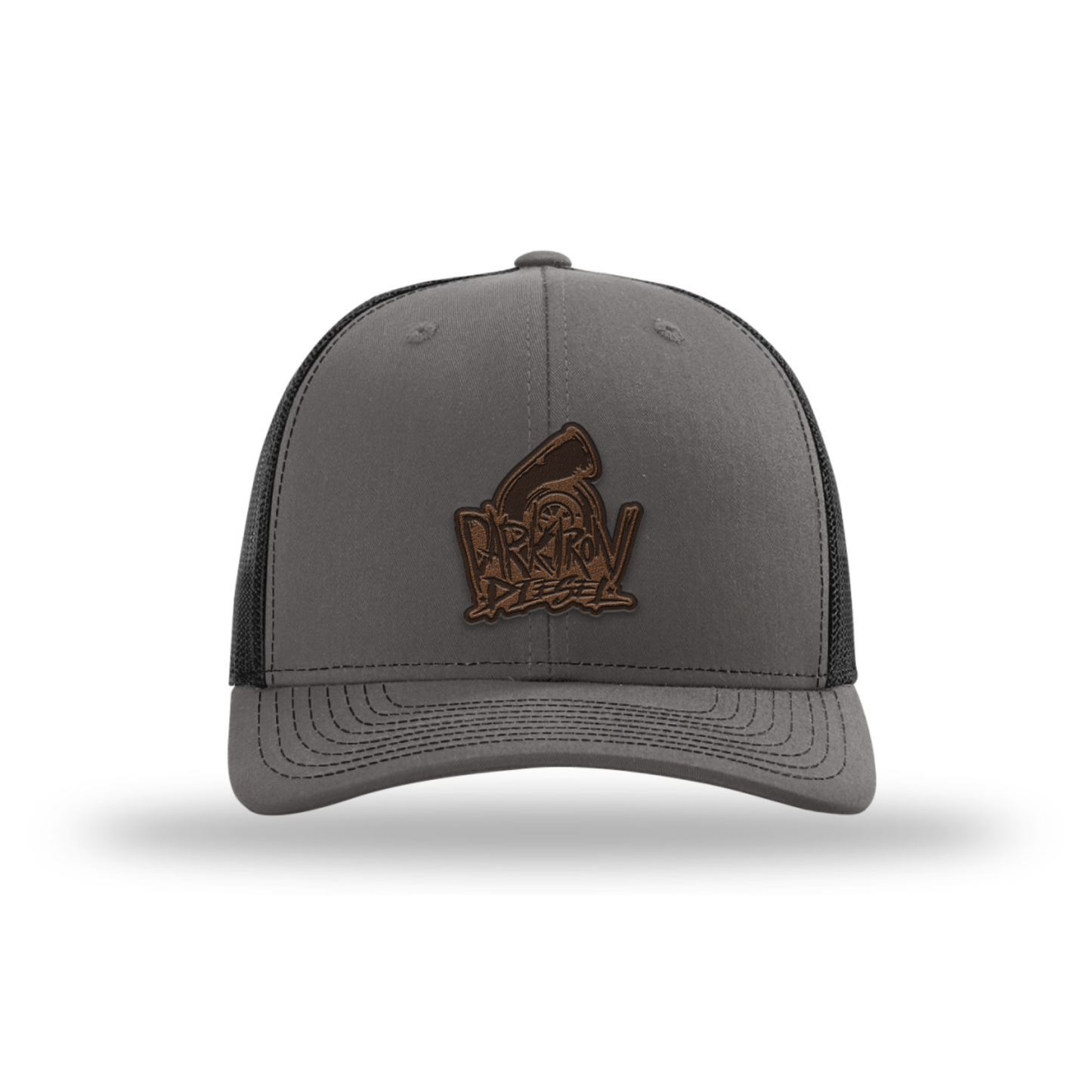Dark Iron (Brown Leather Patch) Trucker
