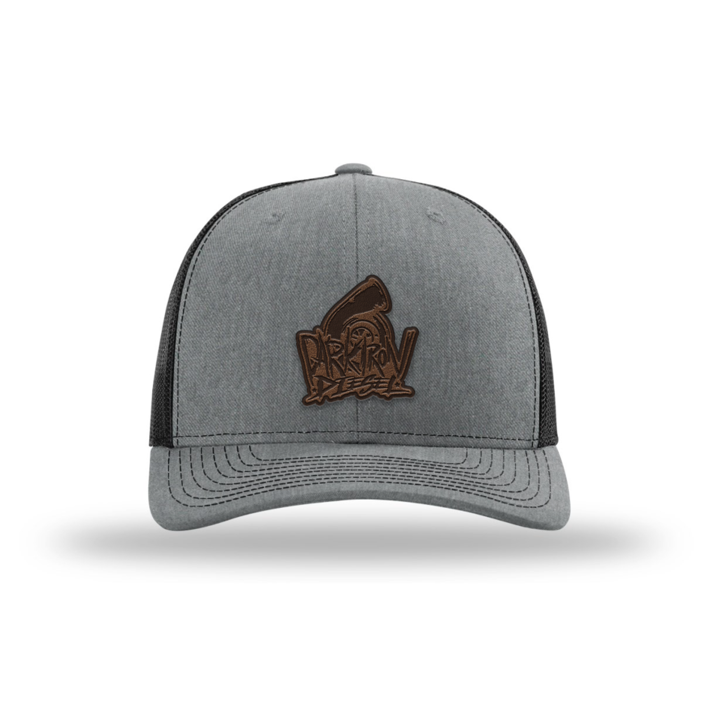 Dark Iron (Brown Leather Patch) Trucker